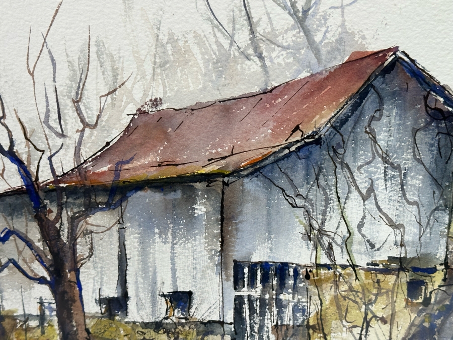 Jo Rezny McCredie Original Watercolor Painting 16 X 13 Framed 28 X 24.5 [Photo 3]