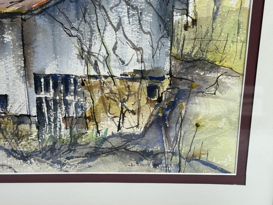 Jo Rezny McCredie Original Watercolor Painting 16 X 13 Framed 28 X 24.5 [Photo 4]