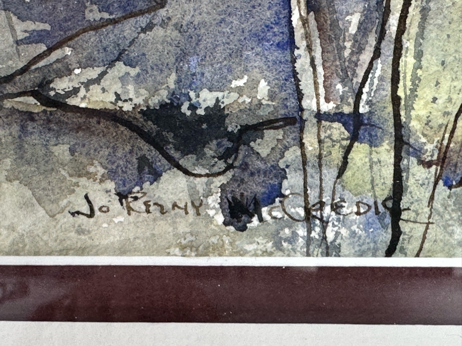 Jo Rezny McCredie Original Watercolor Painting 16 X 13 Framed 28 X 24.5 [Photo 5]