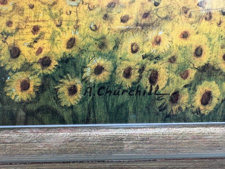 Framed Print Titled 'The Descent Over Field III' By The Raschella Collection Pico Rivera, CA Framed 25 X 29.5 [Photo 7]