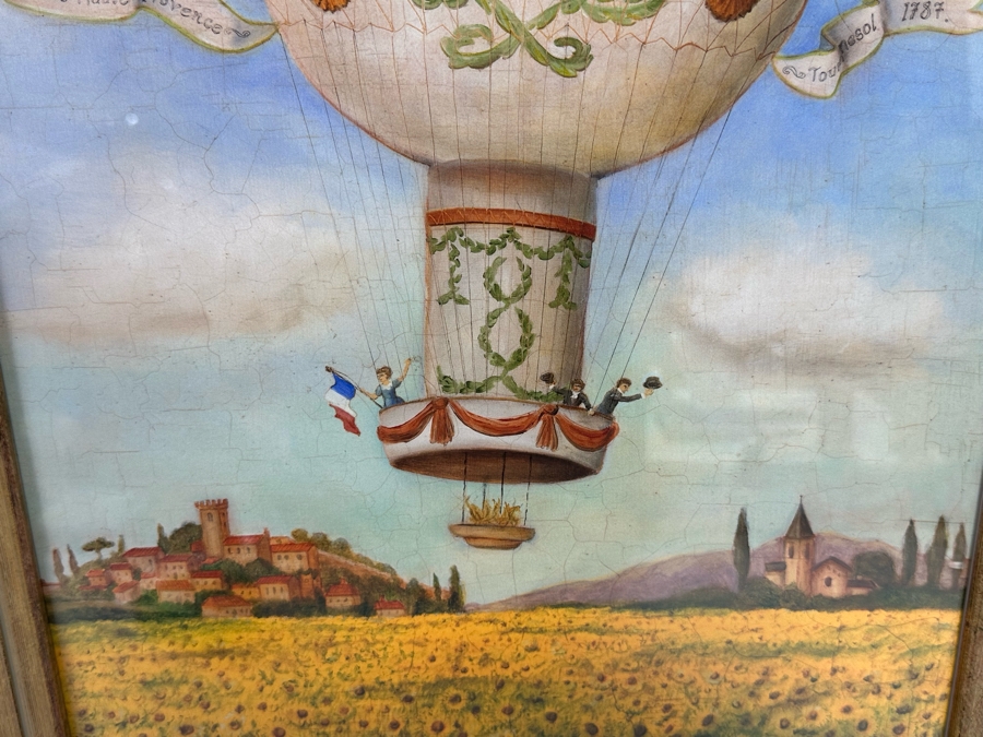 Framed Print Titled 'The Descent Over Field III' By The Raschella Collection Pico Rivera, CA Framed 25 X 29.5 [Photo 4]