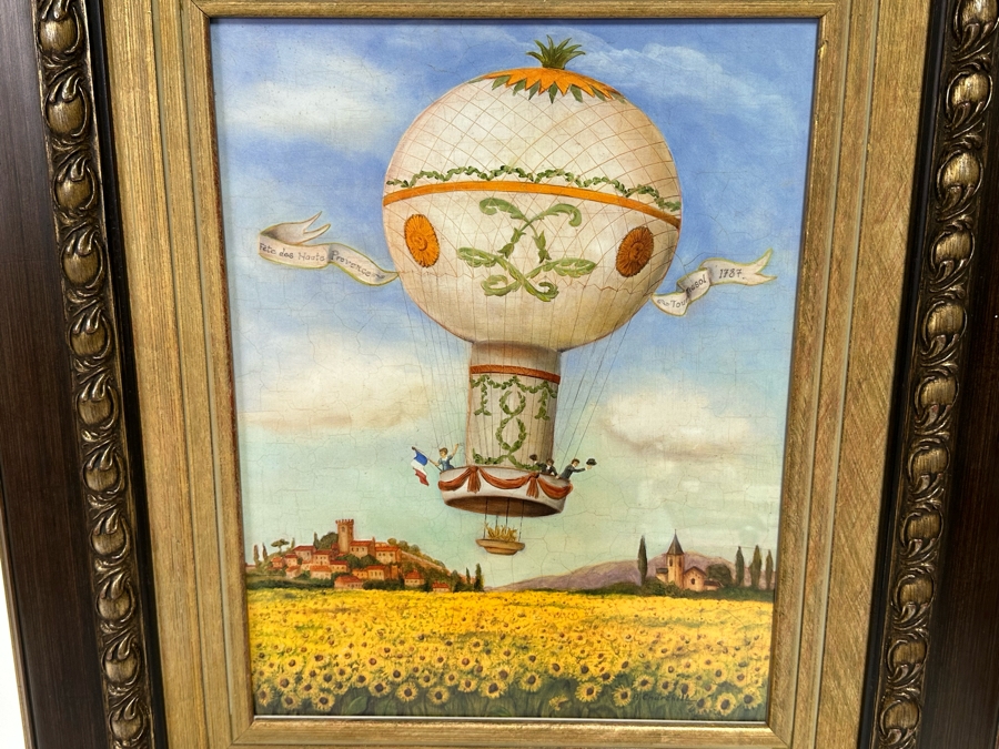 Framed Print Titled 'The Descent Over Field III' By The Raschella Collection Pico Rivera, CA Framed 25 X 29.5 [Photo 2]
