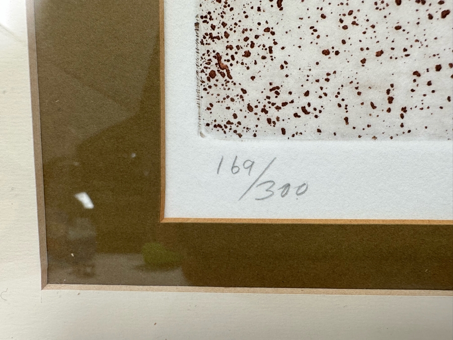 William Marlow Signed Limited Edition Print Titled 'View II' Numbered 169 Of 300 17.5 X 25 Framed 29 X 35.5 [Photo 7]