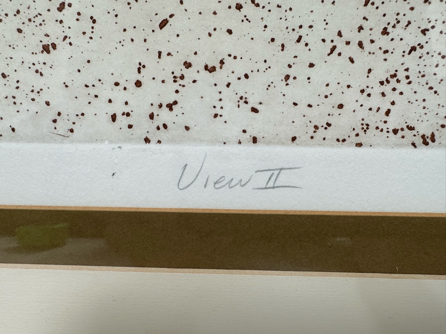 William Marlow Signed Limited Edition Print Titled 'View II' Numbered 169 Of 300 17.5 X 25 Framed 29 X 35.5 [Photo 6]