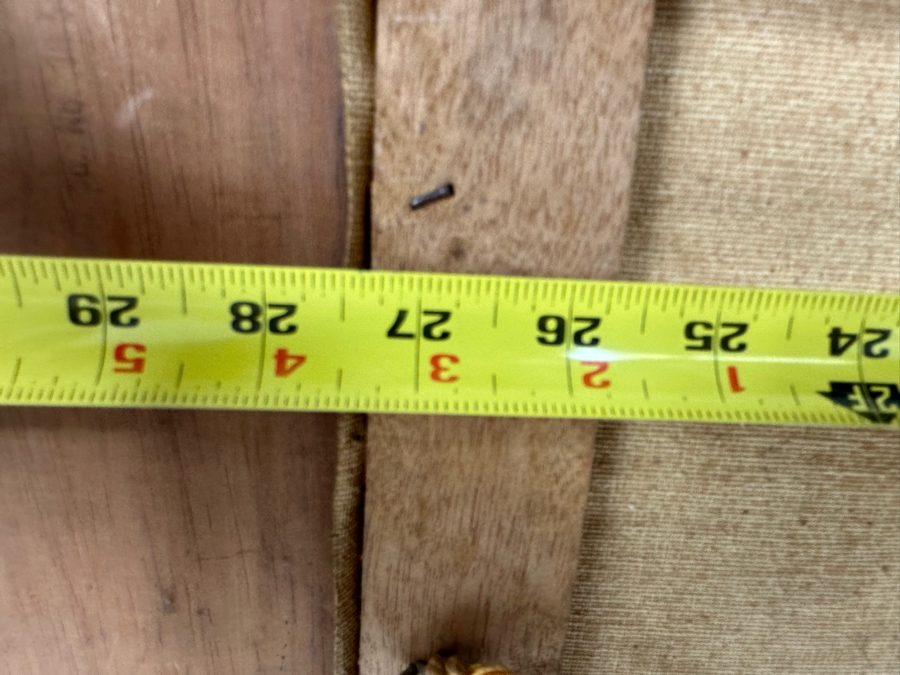 Original Signed Mid-Century City Skyline Painting Signature Illegible 27.5 X 20 Framed 34 X 26.5 [Photo 14]