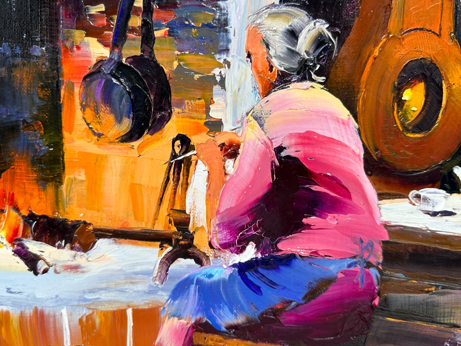 Christian Jecquel (B. 1935, French) Original Oil Painting On Canvas 25.5 X 21.5 Framed 30.5 X 26.5 [Photo 5]