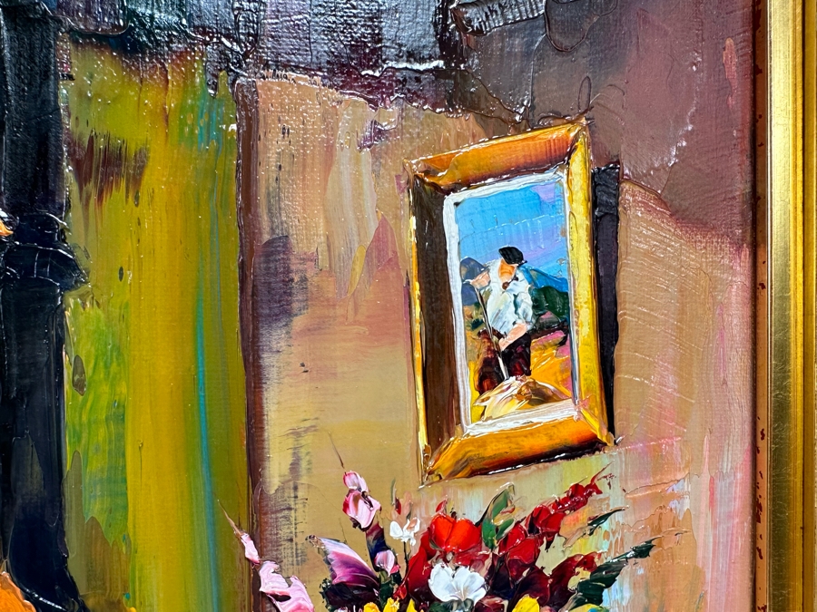 Christian Jecquel (B. 1935, French) Original Oil Painting On Canvas 25.5 X 21.5 Framed 30.5 X 26.5 [Photo 11]