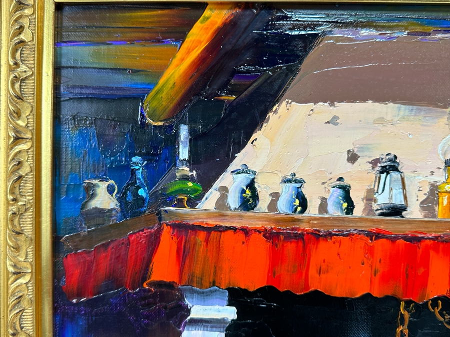 Christian Jecquel (B. 1935, French) Original Oil Painting On Canvas 25.5 X 21.5 Framed 30.5 X 26.5 [Photo 8]