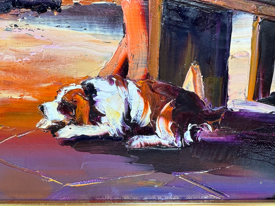 Christian Jecquel (B. 1935, French) Original Oil Painting On Canvas 25.5 X 21.5 Framed 30.5 X 26.5 [Photo 4]