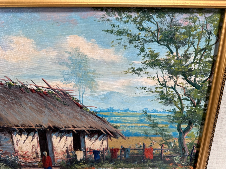 Emilio Moncayo (B. 1895, Ecuador) Signed Original Oil Painting 26 X 19 Framed 36 X 29 [Photo 7]