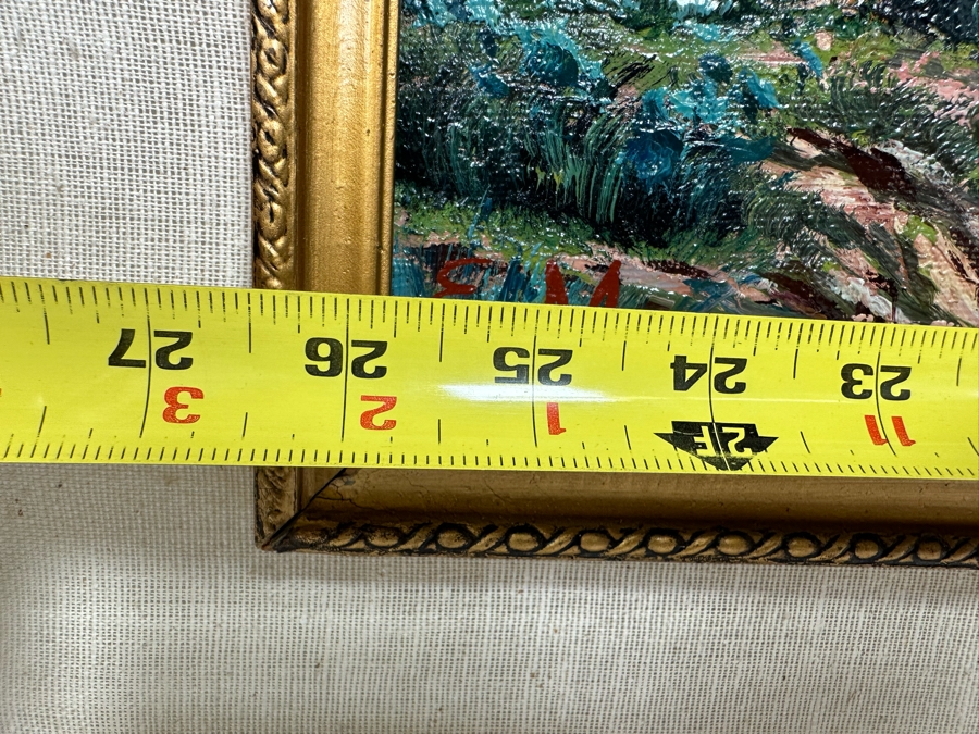 Emilio Moncayo (B. 1895, Ecuador) Signed Original Oil Painting 26 X 19 Framed 36 X 29 [Photo 13]