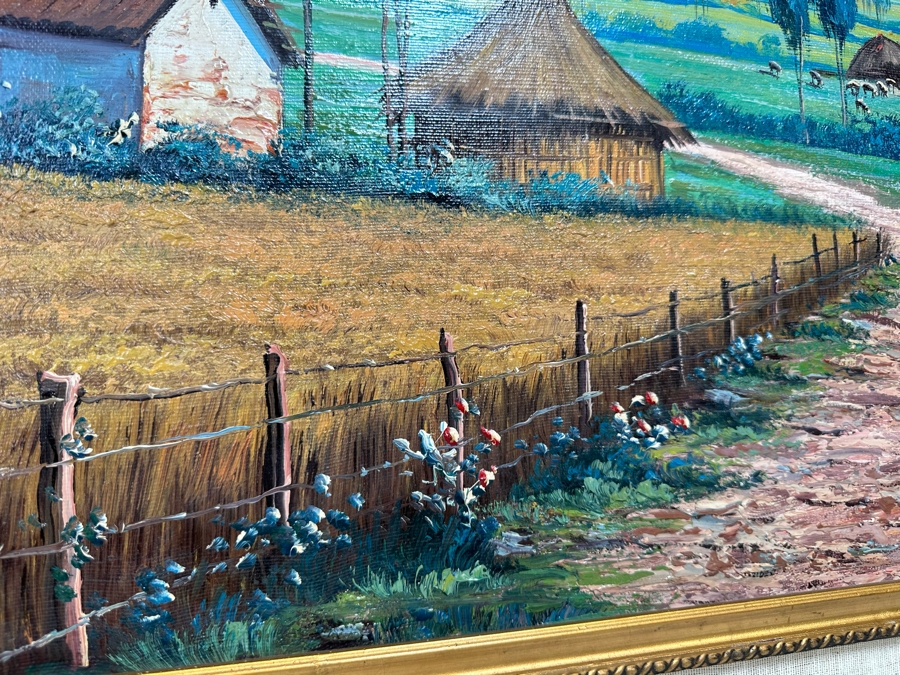 Emilio Moncayo (B. 1895, Ecuador) Signed Original Oil Painting 26 X 19 Framed 36 X 29 [Photo 10]