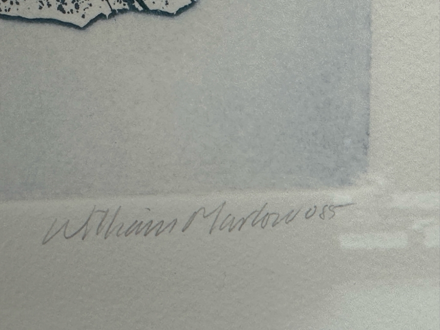 William Marlow Signed Limited Edition Print Titled 'Living Garden' Numbered 261 Of 300 13 X 18 Framed 27 X 34.5 [Photo 10]