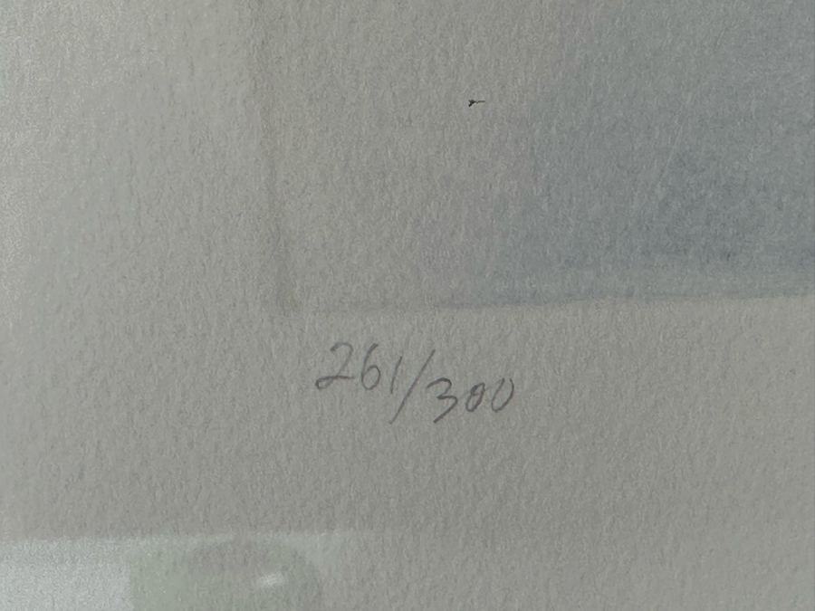 William Marlow Signed Limited Edition Print Titled 'Living Garden' Numbered 261 Of 300 13 X 18 Framed 27 X 34.5 [Photo 12]