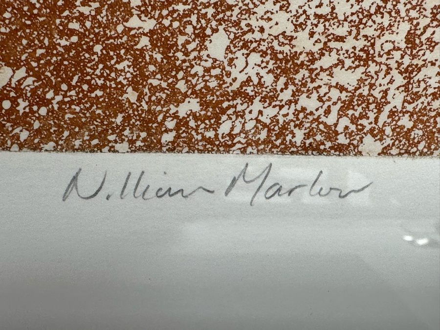 William Marlow Signed Arist Proof Print With Hummingbird 17.5 X 12 Framed 33.5 X 27.5 [Photo 8]