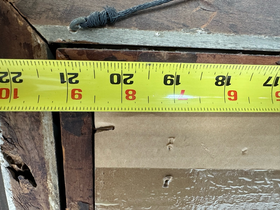 Victor Giraud (1868-1953, French) Stunning Antique Original River Scene Landscape Painting Signed Lower Right In Pencil 21 X 17 In Antique Gilded Wooden Frame 29 X 25 [Photo 26]