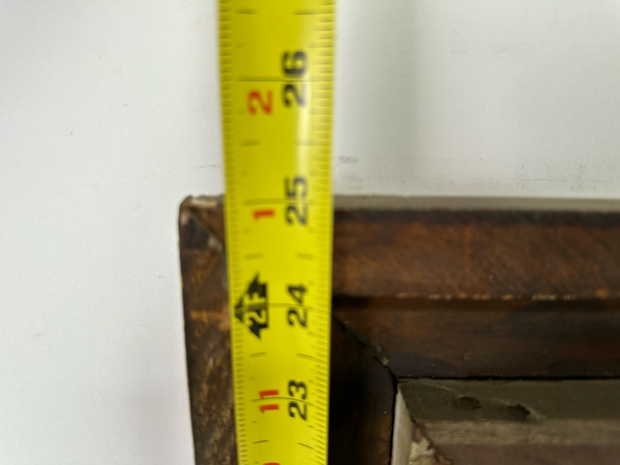 Victor Giraud (1868-1953, French) Stunning Antique Original River Scene Landscape Painting Signed Lower Right In Pencil 21 X 17 In Antique Gilded Wooden Frame 29 X 25 [Photo 29]