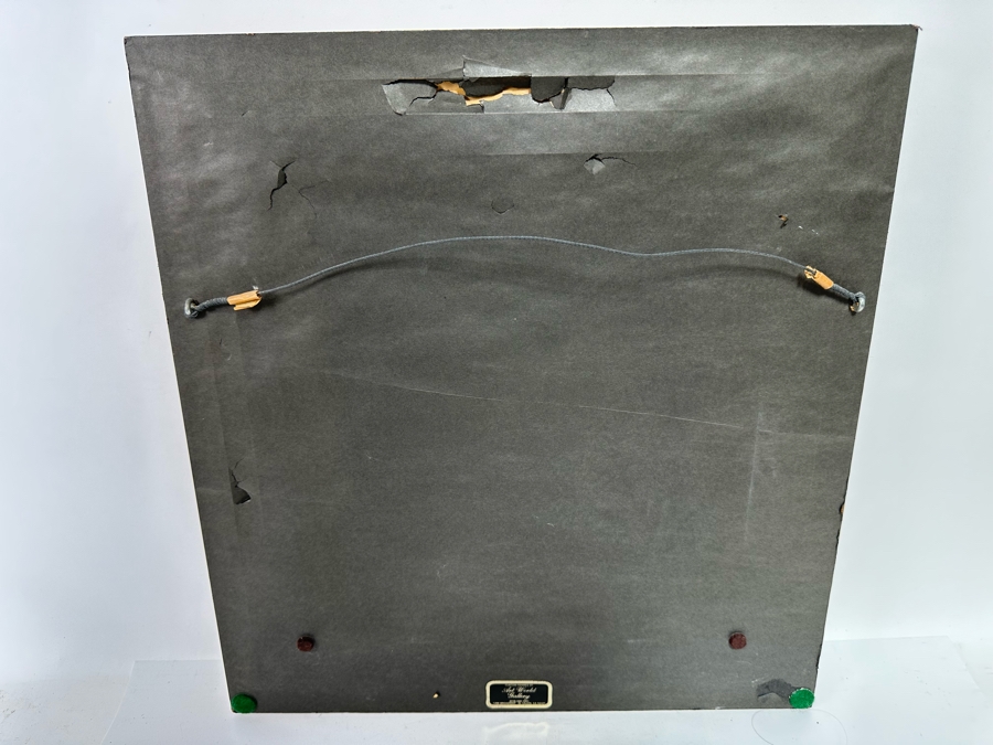 Original Painting On Canvas Signed G Hardy Montana 1901 10 X 11 Framed 18 X 20 [Photo 12]