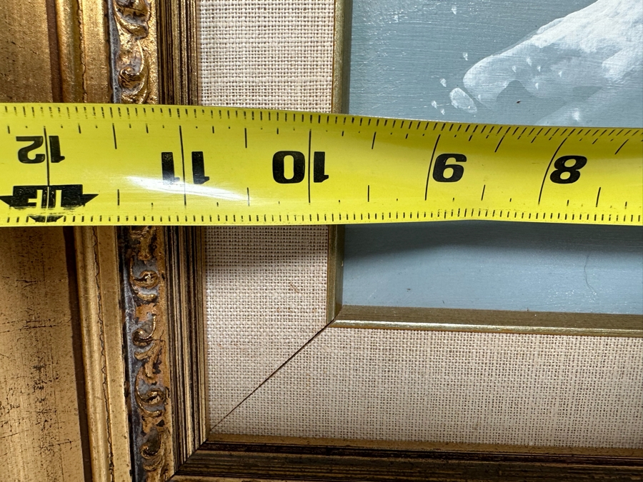 Original Painting On Canvas Signed G Hardy Montana 1901 10 X 11 Framed 18 X 20 [Photo 7]