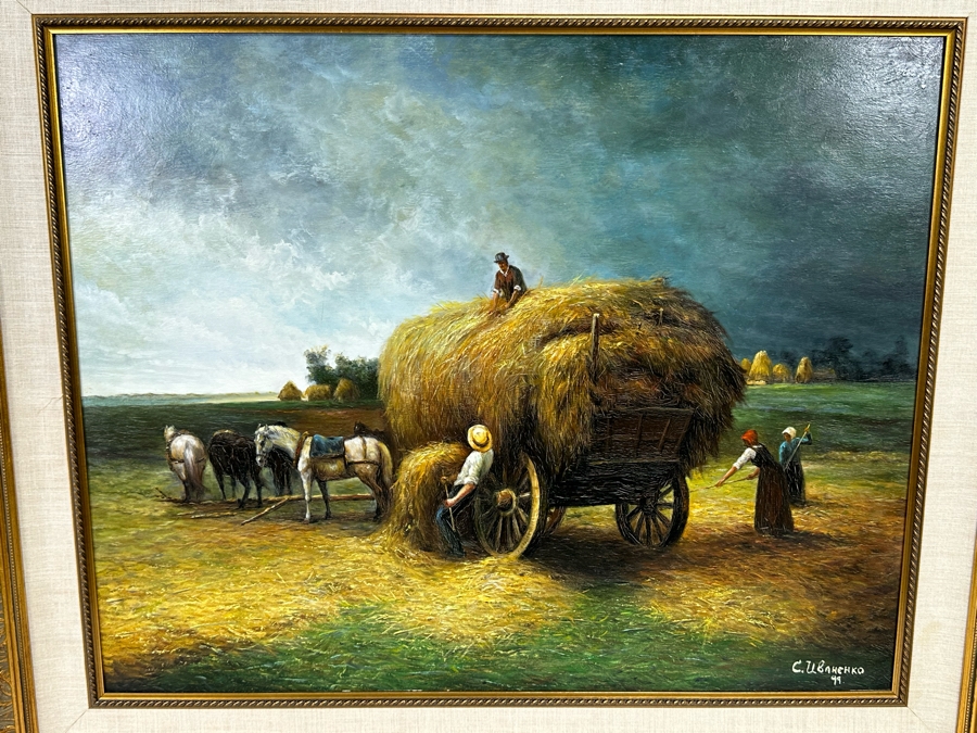 Original Ukranian / Russian Oil Painting On Canvas Signed S. Ivanenko 29.5 X 24 Framed 40.5 X 34.5 [Photo 1]