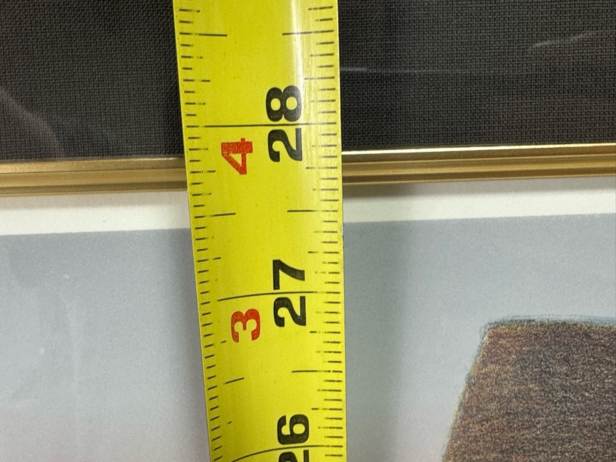 Gary Ernest Smith (B. 1942, Utah) Signed Limited Edition Print Titled 'Man With Wheat Bundle' Numbered 27 Of 155 Dated 1991 20 X 27.5 Framed 29 X 36 [Photo 11]