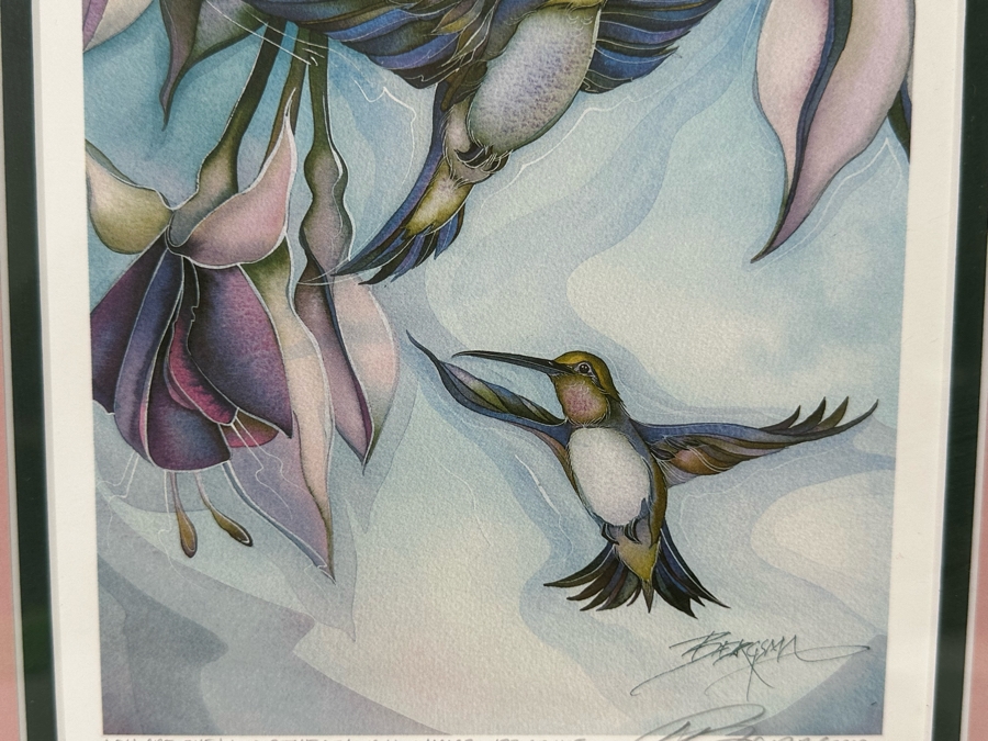 Jody Bergsma Signed Limited Edition Print Titled 'You Are The Wind Beneath My Wings' Numbered 122 OF 475 7 X 11 Framed 12 X 16 [Photo 5]