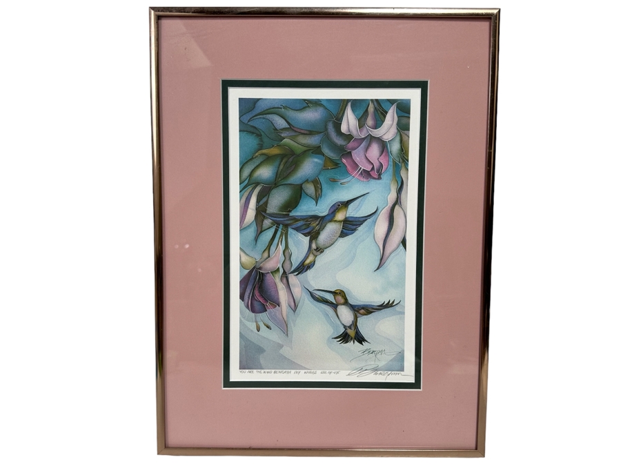 Jody Bergsma Signed Limited Edition Print Titled 'You Are The Wind Beneath My Wings' Numbered 122 OF 475 7 X 11 Framed 12 X 16 [Photo 2]
