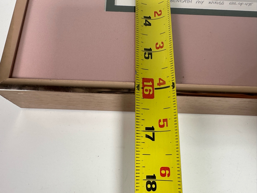 Jody Bergsma Signed Limited Edition Print Titled 'You Are The Wind Beneath My Wings' Numbered 122 OF 475 7 X 11 Framed 12 X 16 [Photo 15]