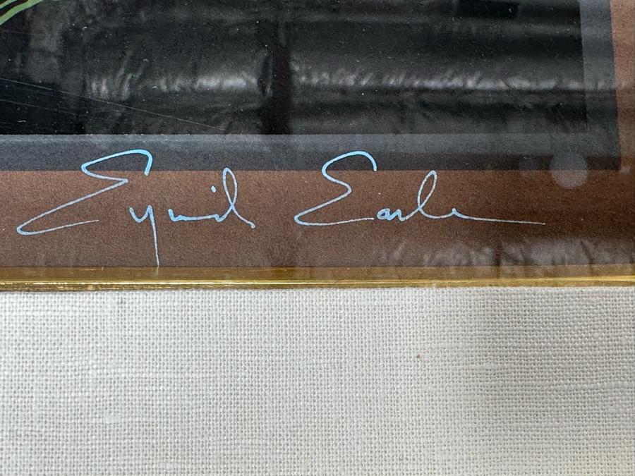 Eyvind Earle (1916-2000, New York / California) Signed Limited Edition Print Titled 'Mystic Mountain' Numbered 1 Of 402 35 X 27 Framed 48.5 X 37 (Background Illustrator For 1950s Disney Films) [Photo 7]