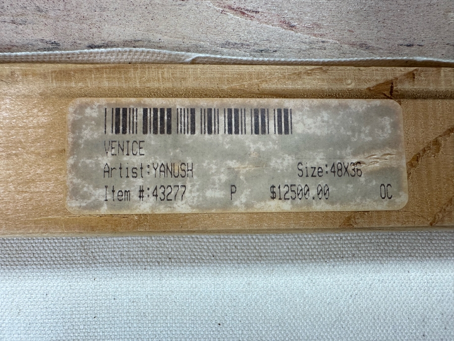 Yanush Stanislaw Godlewski (B. 1939, California / Sweden / Poland) Original Oil Painting On Canvas Titled 'Venice' Dated 2001 48 X 36 Framed 43 X 55.5 Retails $12,500 [Photo 15]