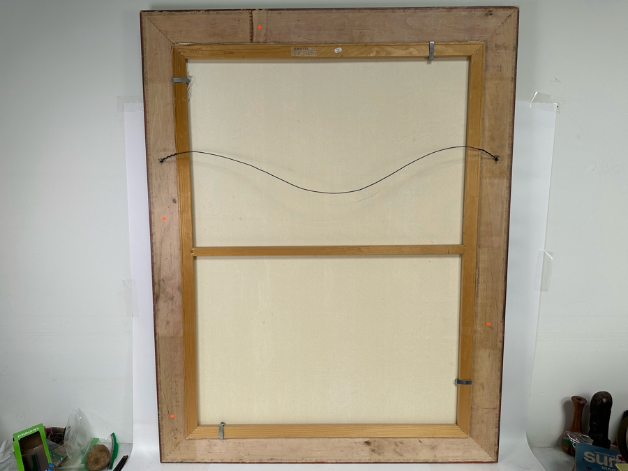 Yanush Stanislaw Godlewski (B. 1939, California / Sweden / Poland) Original Oil Painting On Canvas Titled 'Venice' Dated 2001 48 X 36 Framed 43 X 55.5 Retails $12,500 [Photo 14]