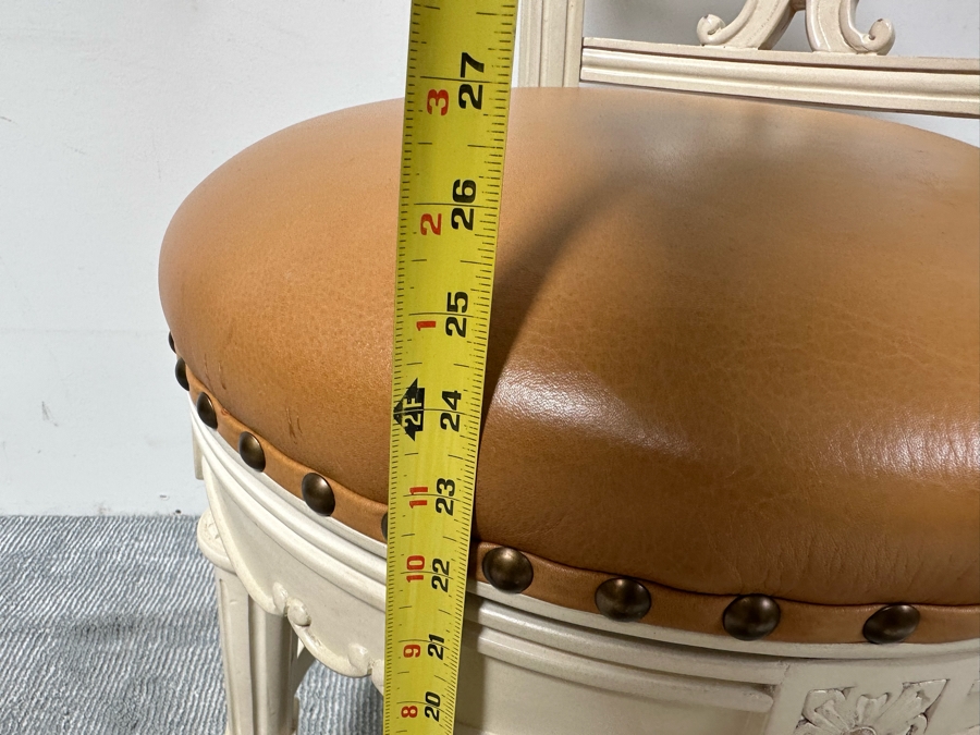 Pair Of Frontgate Swivel Bar Stools 25H Seat Height [Photo 11]