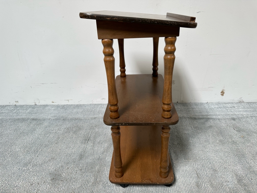 Vintage Wooden Library Stand 23W X 14.5D X 30H [Photo 5]