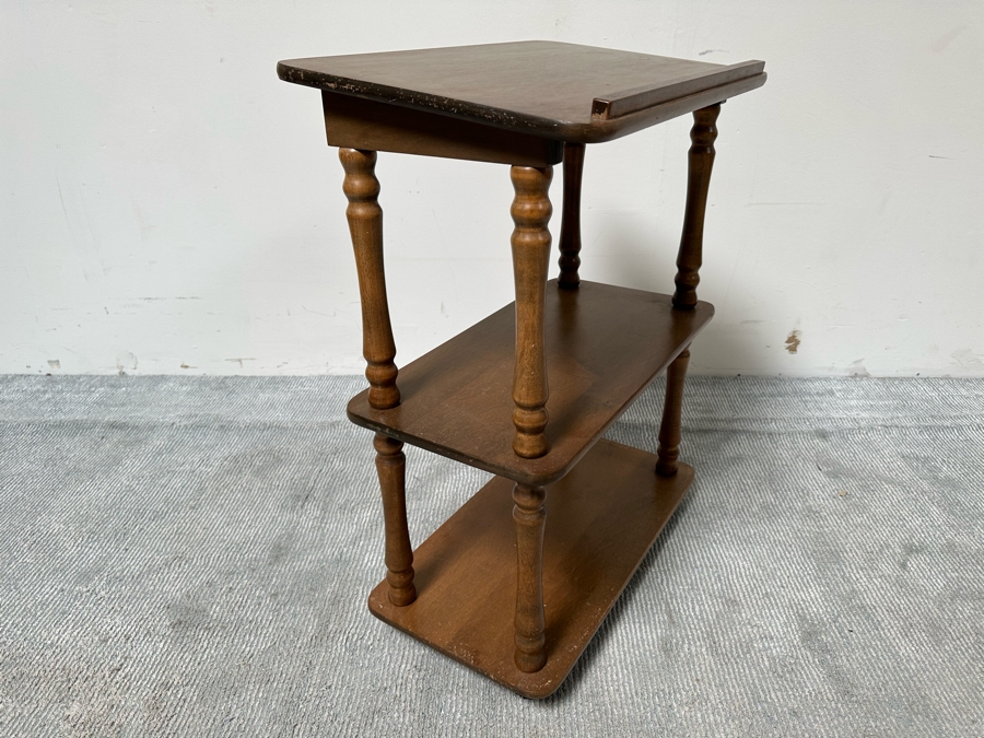 Vintage Wooden Library Stand 23W X 14.5D X 30H [Photo 4]