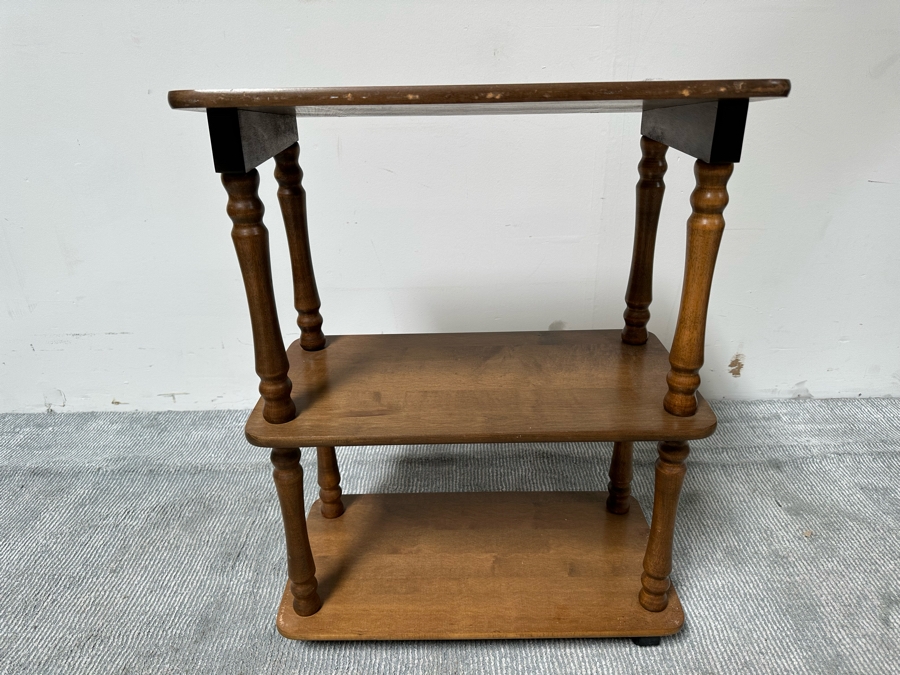 Vintage Wooden Library Stand 23W X 14.5D X 30H [Photo 6]