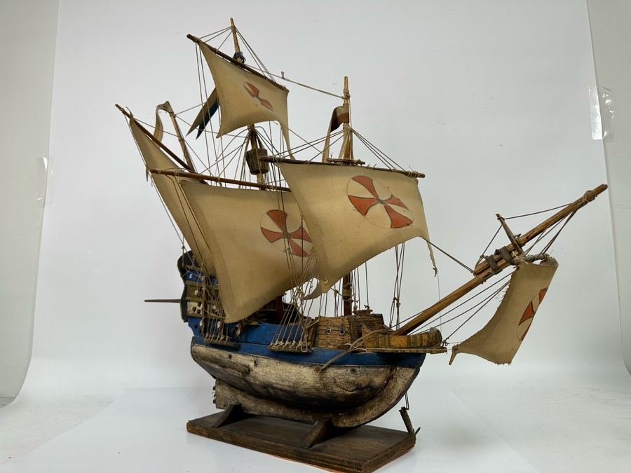 Wooden Sailing Ship Model 30W X 17D X 28H [Photo 11]