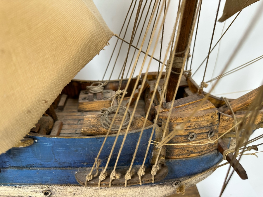 Wooden Sailing Ship Model 30W X 17D X 28H [Photo 10]