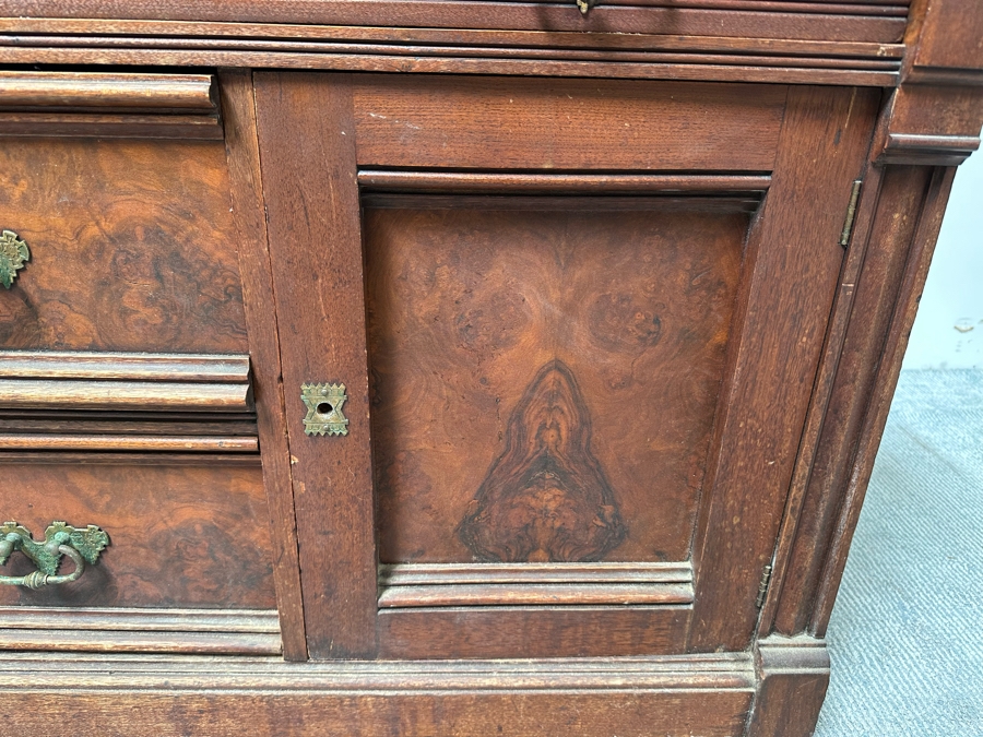 Antique Eastlake Dresser With Marble Top 36W X 20D X 29.5H [Photo 8]