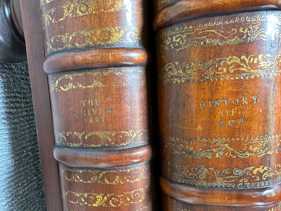 Theodore Alexander Large Six Drawer Scholars Library Books Coffee Table With Leather Top 36W X 26D X 19H [Photo 11]