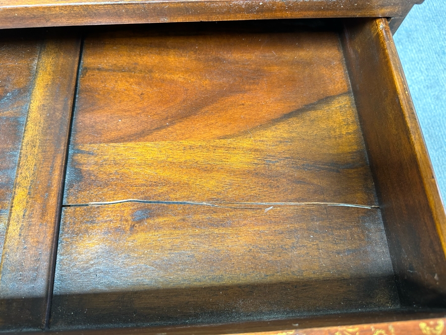 Theodore Alexander Large Six Drawer Scholars Library Books Coffee Table With Leather Top 36W X 26D X 19H [Photo 13]