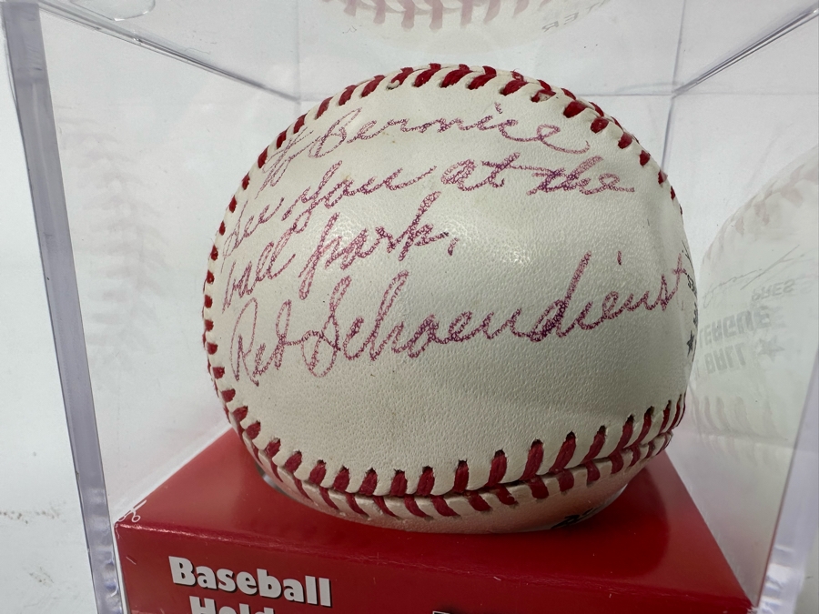 Autographed Red Schoendienst Baseball St Louis Cardinals Hall of Famer MLB [Photo 6]