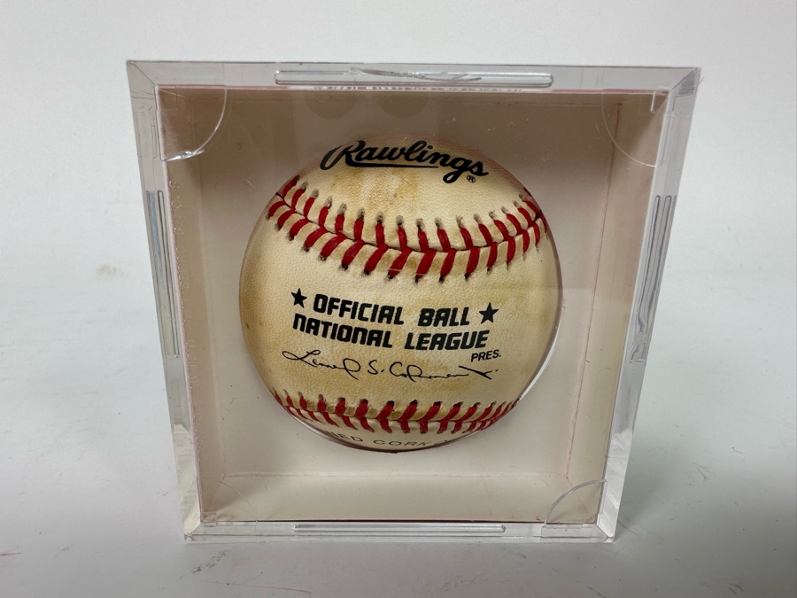 Autographed Lou Brock (Hall Of Famer) & Mike Shannon Baseball St Louis Cardinals MLB [Photo 8]