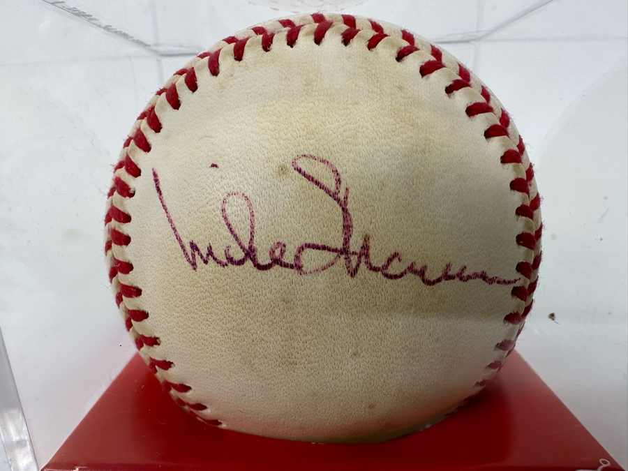 Autographed Lou Brock (Hall Of Famer) & Mike Shannon Baseball St Louis Cardinals MLB [Photo 3]
