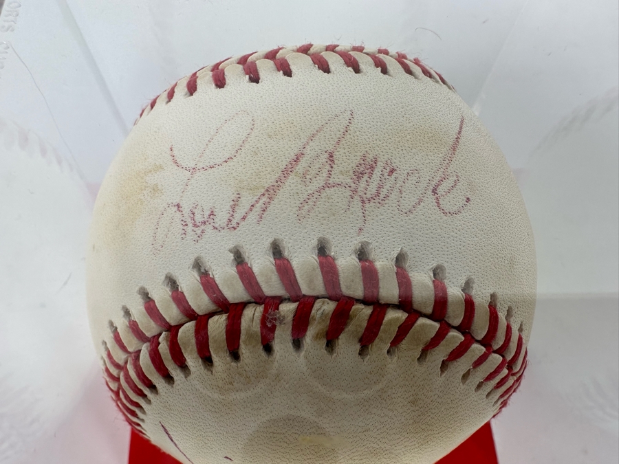 Autographed Lou Brock (Hall Of Famer) & Mike Shannon Baseball St Louis Cardinals MLB [Photo 2]