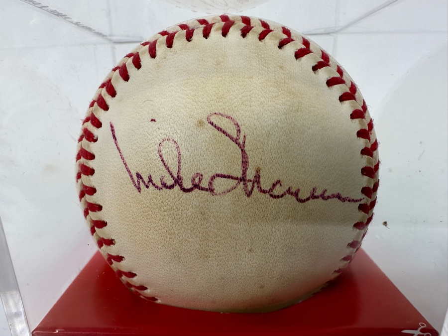 Autographed Lou Brock (Hall Of Famer) & Mike Shannon Baseball St Louis Cardinals MLB [Photo 7]