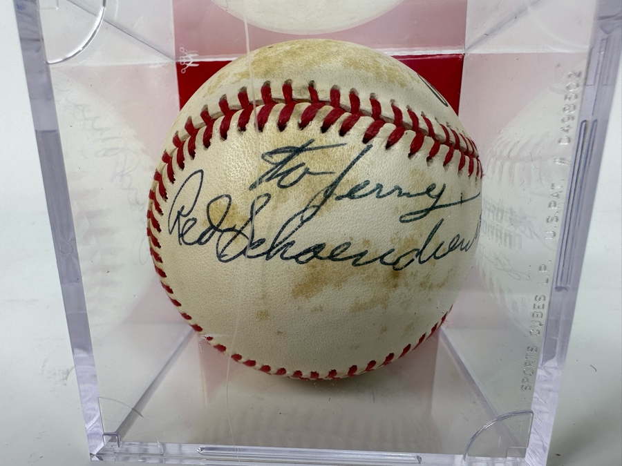 Autographed Stan Musial (Hall Of Famer), Red Schoendienst (Hall Of Famer) & Jack Buck (Sportscaster) Baseball St Louis Cardinals MLB [Photo 5]