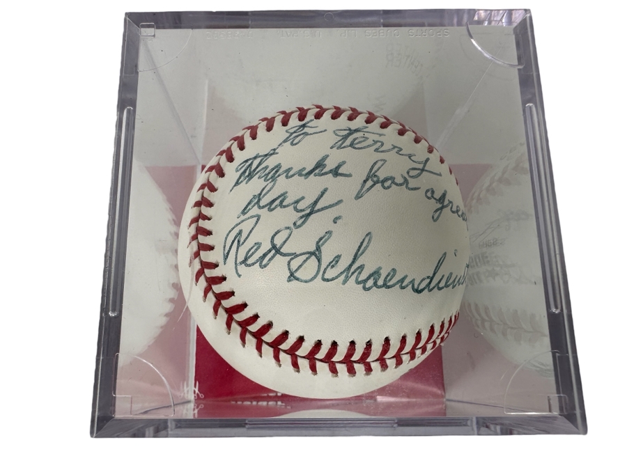Autographed Red Schoendienst (Hall Of Famer) Baseball St Louis Cardinals MLB [Photo 1]