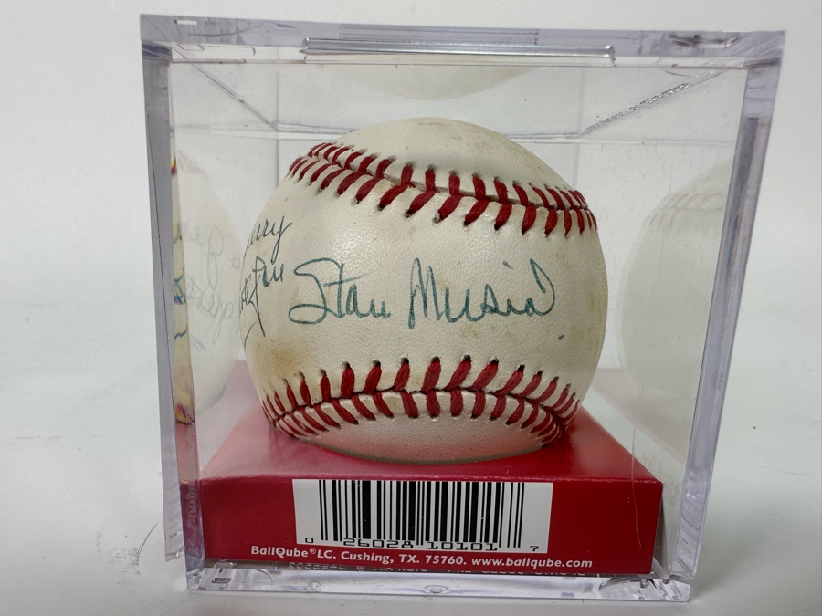 Autographed Stan Musial (Hall Of Famer) Baseball St Louis Cardinals MLB [Photo 2]