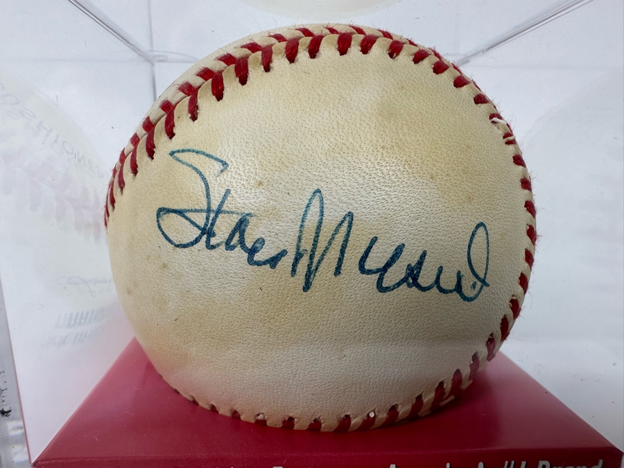 Autographed Stan Musial (Hall Of Famer) Baseball St Louis Cardinals MLB [Photo 4]