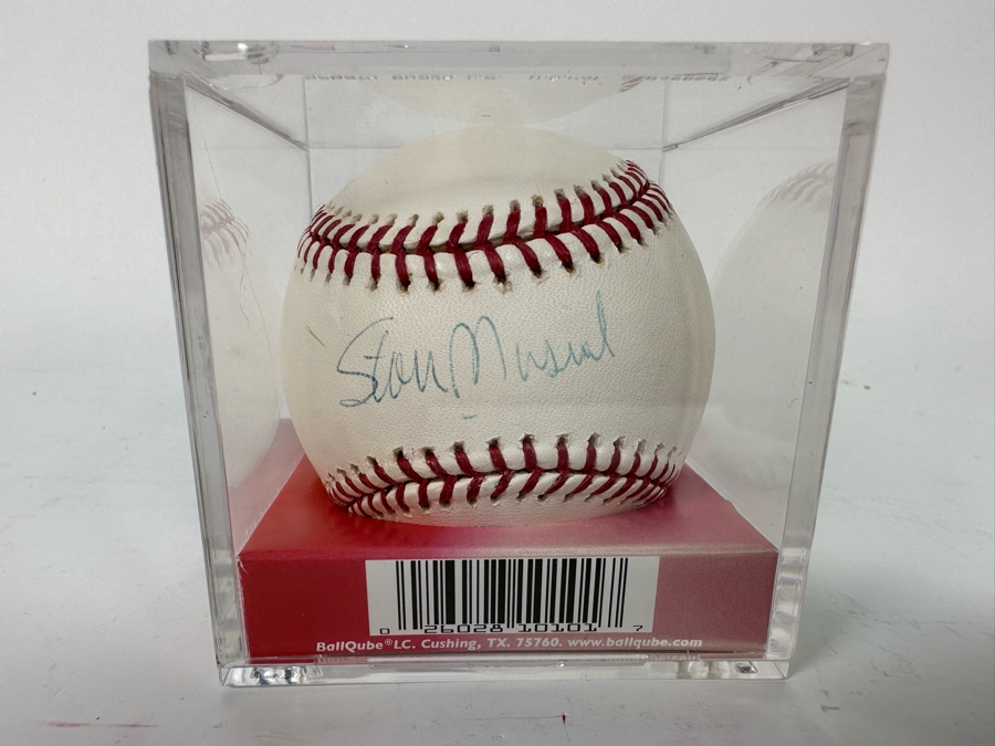 Autographed Stan Musial (Hall Of Famer) Baseball St Louis Cardinals MLB [Photo 2]